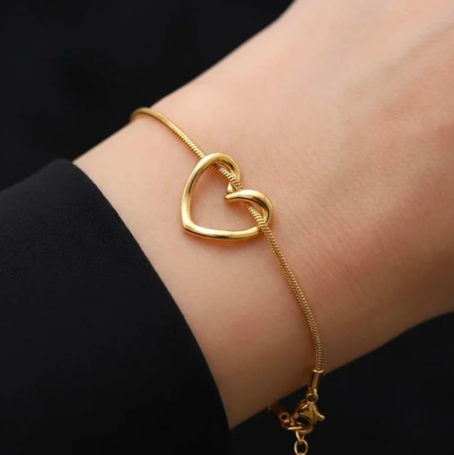 Gold Heart Bracelet