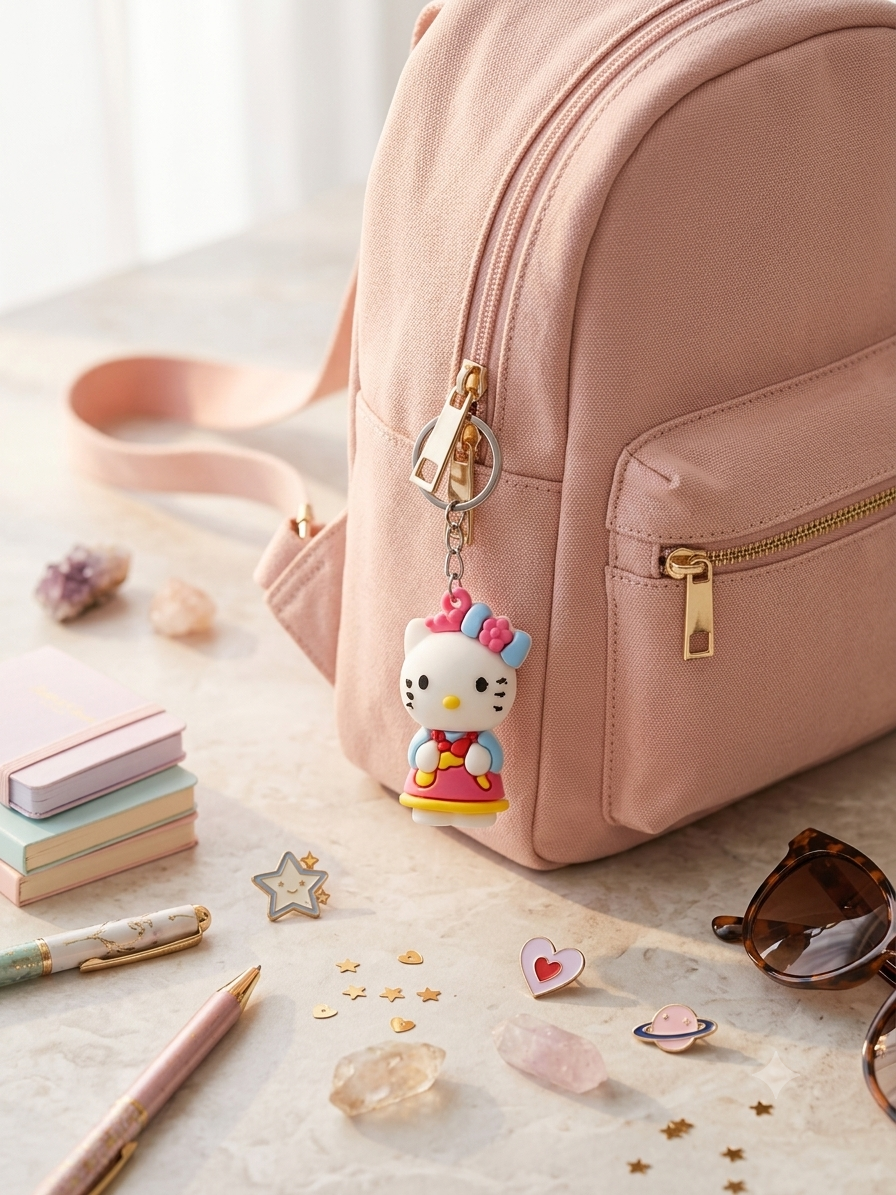 Hello Kitty Soft PVC Keychain