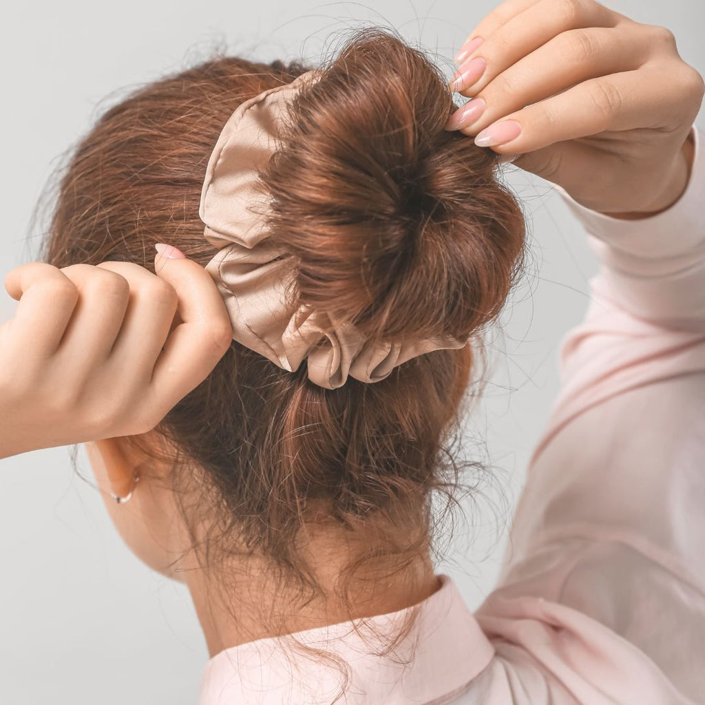 Large Premium Silk Hair Scrunchies