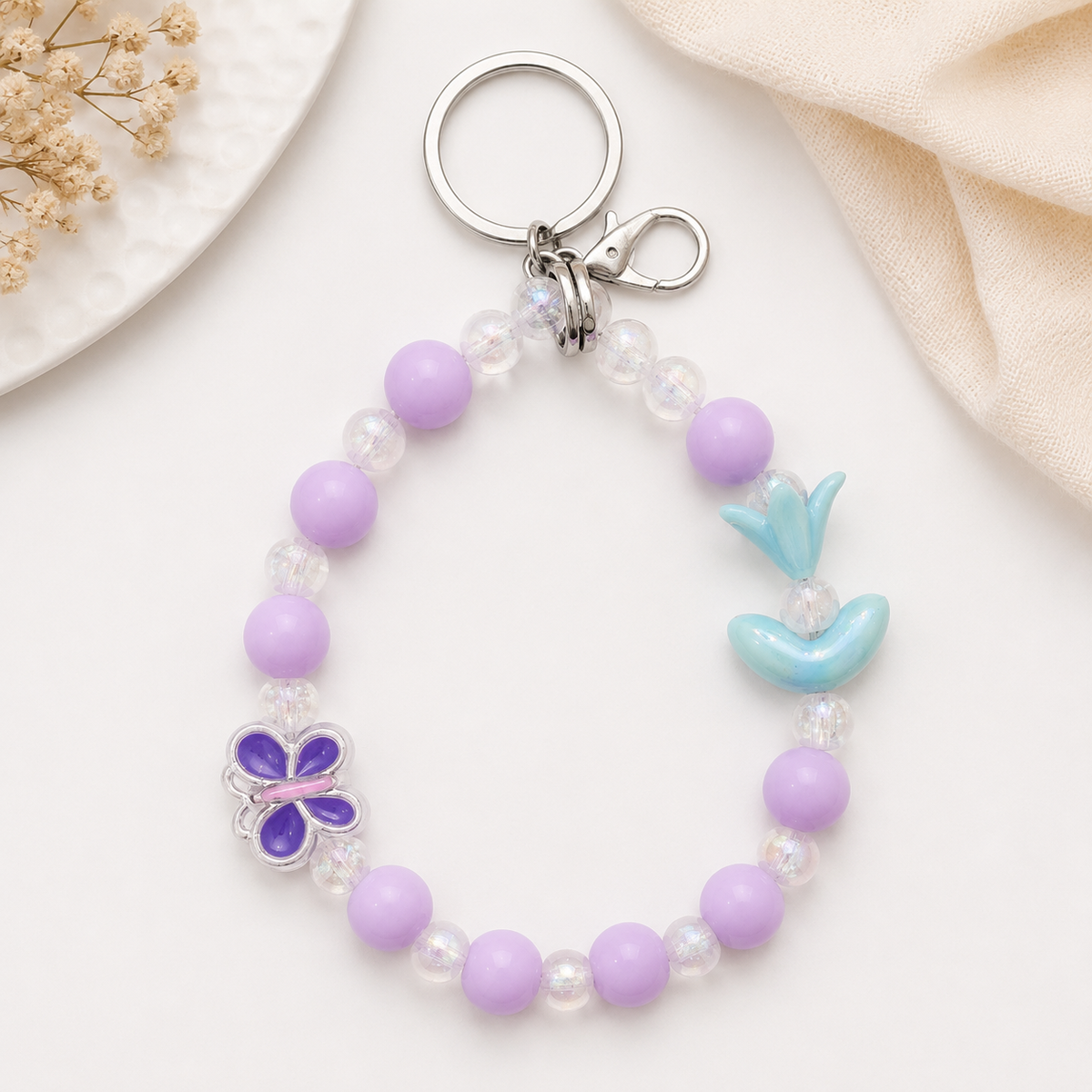 Cute Beaded Wrist Strap Charm