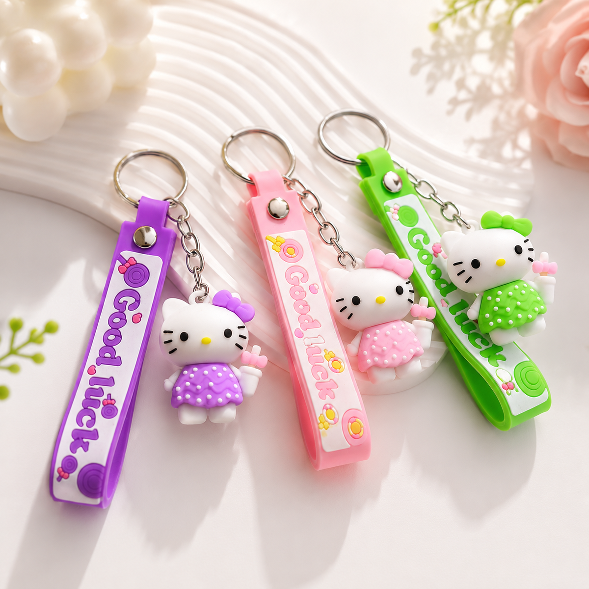 Adorable Kitty Keychain with Strap