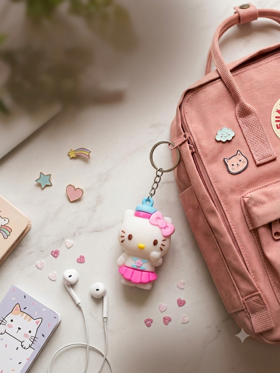 Hello Kitty Soft PVC Keychain