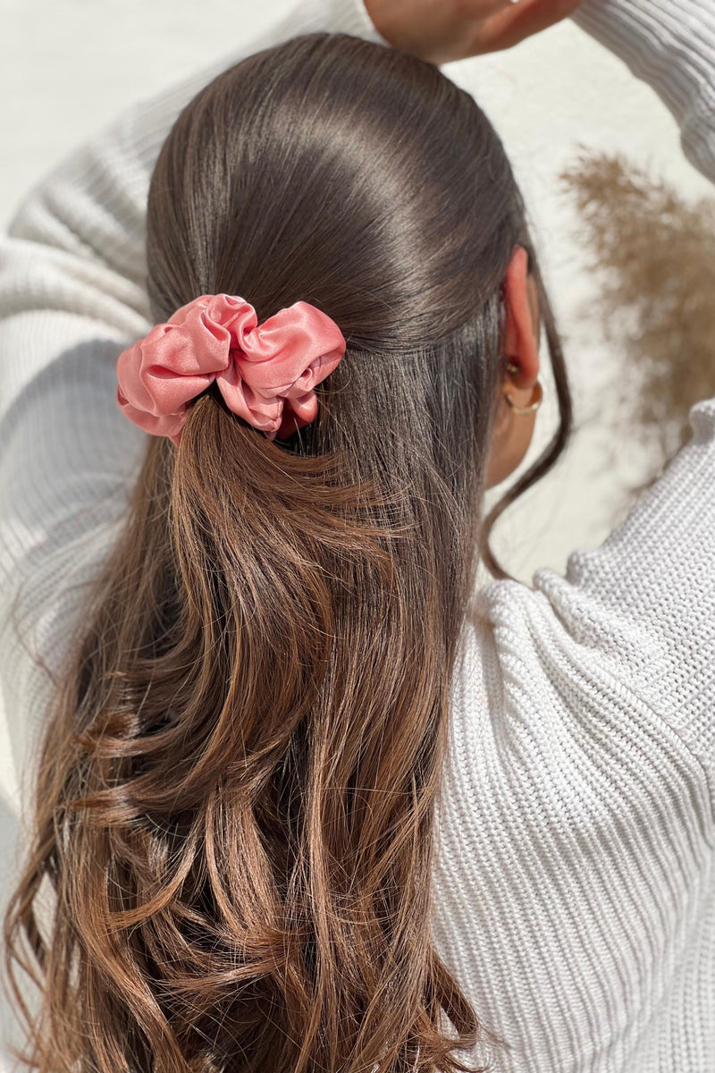 Large Premium Silk Hair Scrunchies
