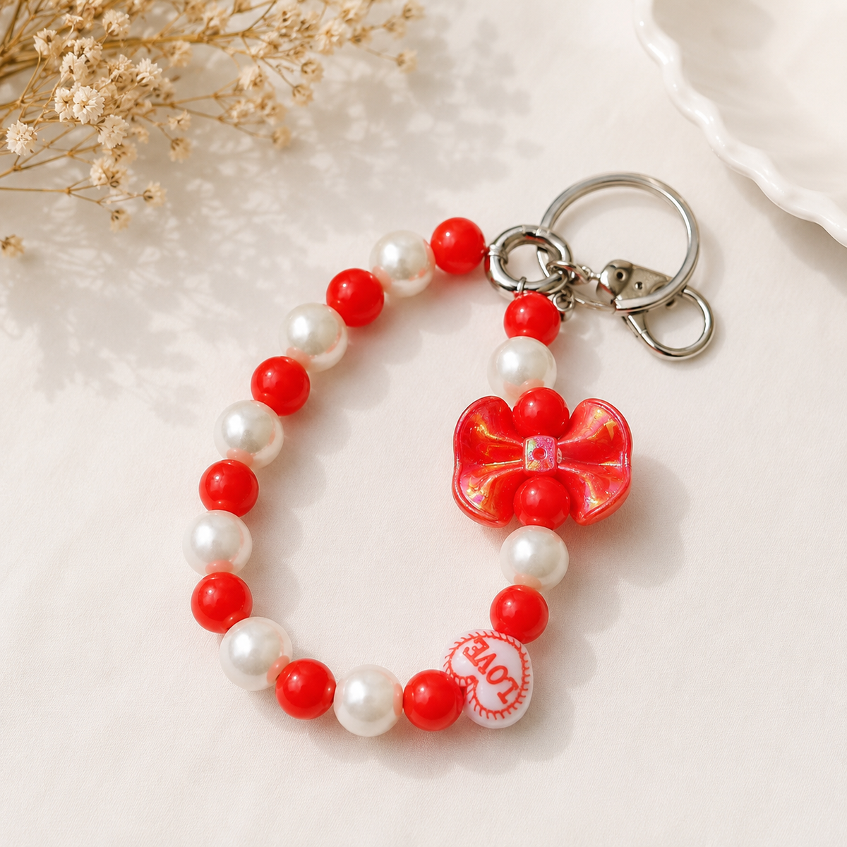 Cute Beaded Wrist Strap Charm