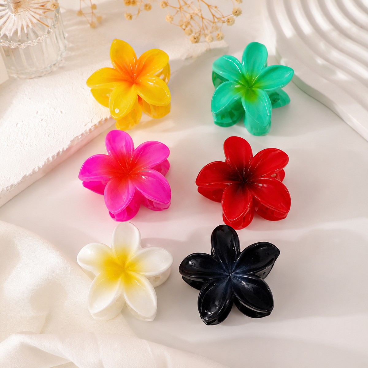 Medium Flower Hair Claw Clip - Multiple Packs